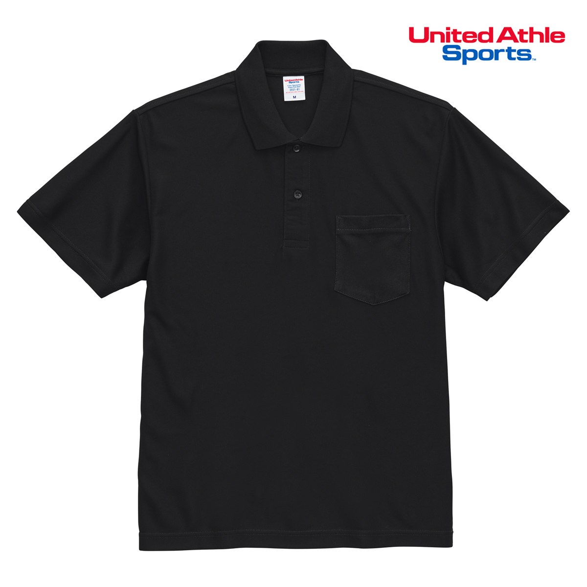 ■ブランド：UNITED ATHLE(ユナイテッドアスレ)名札を付けたり、ペンを差したりできるポケ付きタイプはビジネスユースに人気。上品で光沢感があるため、仕事でも休日でも「これ一枚でキマる」万能プロ